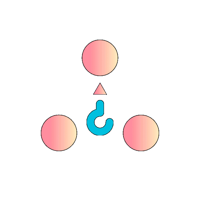 Logo du site qui représentes trois cercle autour d'un point d'intterogation à l'envers.